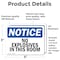 Signmission No Explosives In This Room, 5 in W x Rectangle, Vinyl Decal OS-2PACK-NS-D-35-L-14538 - alternate 2